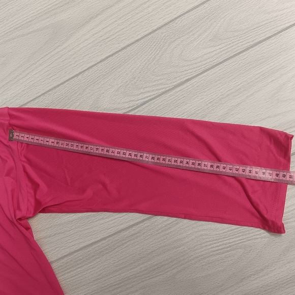 Plus Size Women Solid Color Off-Shoulder Long Sleeve Blouse And Slit Pants suite - Picture 7 of 16